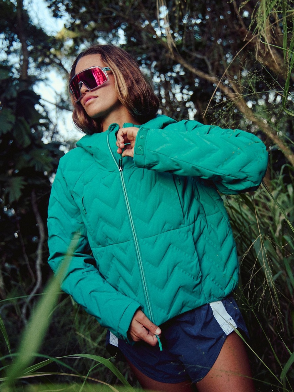 FP Movement by Free People Getting Lost Packable Puffer Green Glow